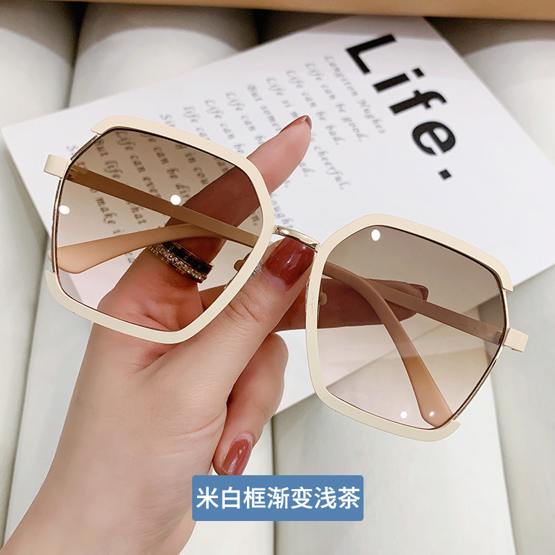 Wholesale PC Metal Half Rim Sunglasses